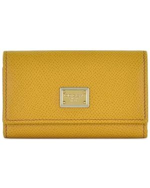 Dolce & Gabbana Logo Details Key Bag - Yellow