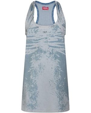 DIESEL Light-Wash Denim Bodycon Dress - Blue