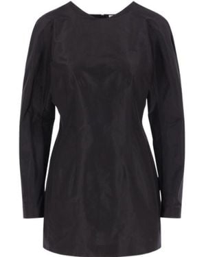 The Row Elione Crewneck Long-Sleeved Top - Black