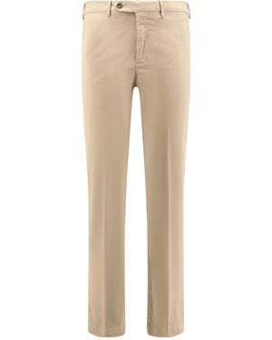 Pt Pantaloni Pt Torino Straight-Leg Trousers - Natural