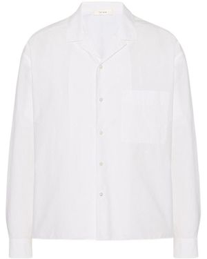 The Row Classic Collar Patch Pocket Shirt - White