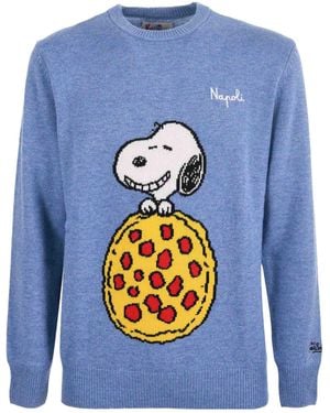 MC2 Saint Barth Snoopy Knitwear - Blue