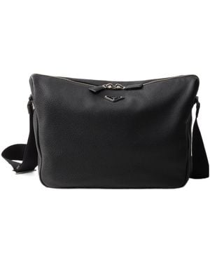 Prada Saffiano Leather Shoulder Bag - Black