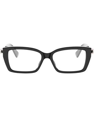BVLGARI Bulgari Rectangle Frame Glasses - White