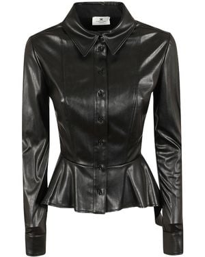 Elisabetta Franchi Ruffled Shirt - Black