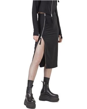 スカート THOM KROM Women Mid Skirts LWSK89 BLACK Thom Krom Mid-length skirts for Women | Online Sale up to 72