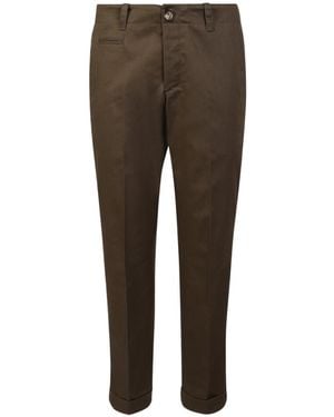 Pt Pantaloni Pt Torino Buckle Accent Trousers - Blue