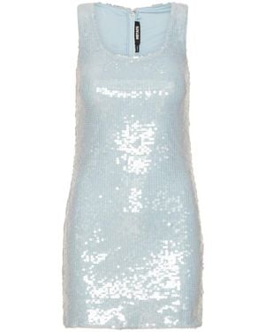 ROTATE BIRGER CHRISTENSEN Sequins Mini Dress - Blue