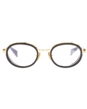 Balmain Eyewear Chevalier Round Frame Glasses - White