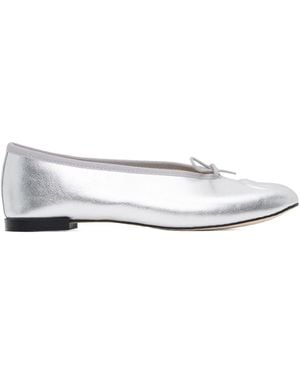Marine Serre Repetto Collaborates With Lilouh Soft Nappa Ballet Shoes - White