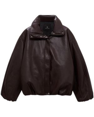 Anine Bing Long-Sleeved Cotton-Padded Jacket - Black