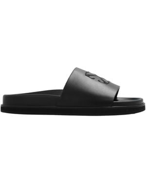 Off-White c/o Virgil Abloh Off Pool Time Slip-On Slides - Black