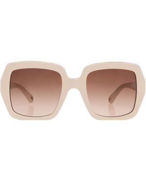 Chloé Chloé Eyewear Square Frame Sunglasses - Pink