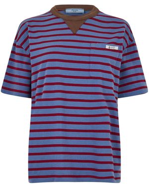 Prada Stripe T-Shirt - Blue
