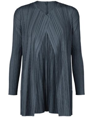 Pleats Please Issey Miyake Pleats Please Issey Miyake Mellow Pleats Coat - Blue