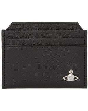 Vivienne Westwood Orb Plaque Card Holder - Black