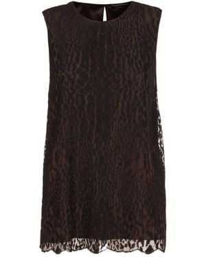 Tom Ford Tulle Sleeveless Top - Black