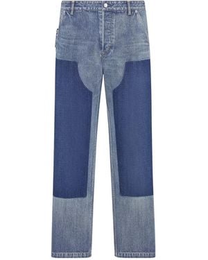 Dior Panelled Straight-Leg Jeans - Blue