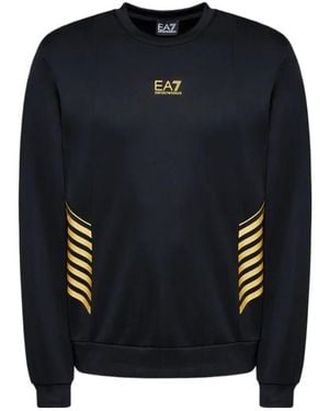EA7 Round-Necked Logo Jumper - Blue