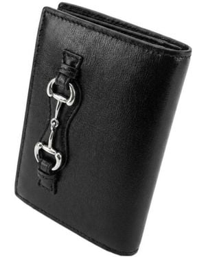 Gucci Small Wallet With Horsebit - Black