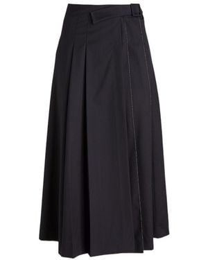 Fabiana Filippi Pleated Midi Skirt - Blue