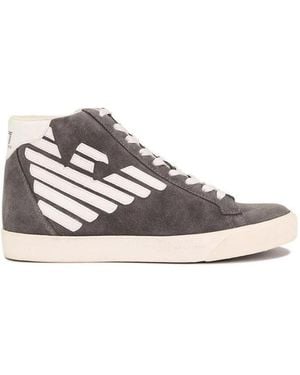 EA7 High-Top Logo Casual Sneakers - Multicolor