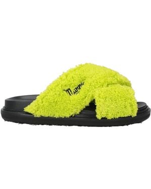 Marni Round Toe Sandals - Yellow