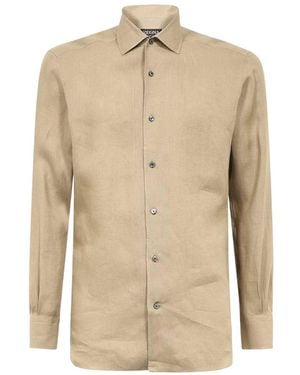 ZEGNA Long-Sleeved Shirt - Natural