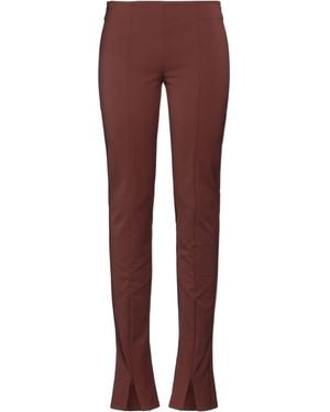 Sportmax Solid Color Stretch Pants - Purple