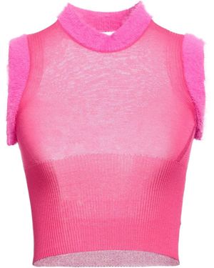 Jacquemus Solid Colour Tops - Pink