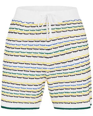 CASABLANCA Logo Patch Shorts - White