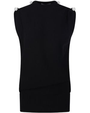 GIUSEPPE DI MORABITO Sleeveless Dress - Black