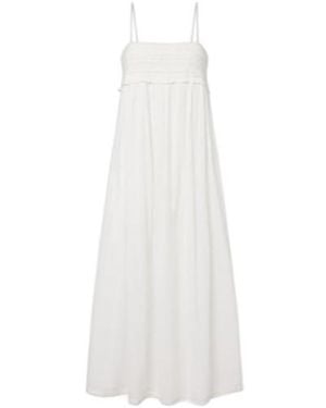 Posse Danielle Lace-Trimmed Cotton Midi Dress - White