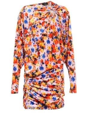 Isabel Marant Floral Print Minidress - Red