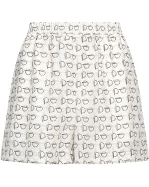 Burberry Elastic Waist Shorts - White
