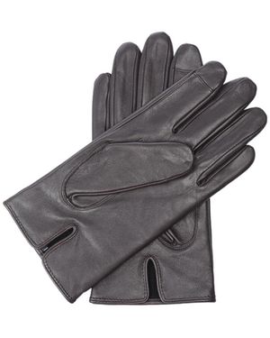 BOSS Gioli Leather Gloves - Grey