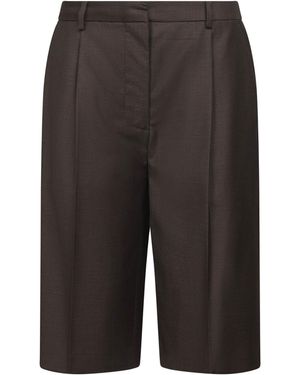 Loulou de Saison Adler Tailored Shorts - Gray