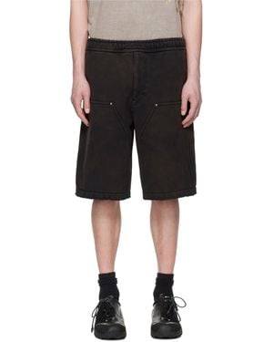 WOOYOUNGMI Dyed Cotton Shorts - Black
