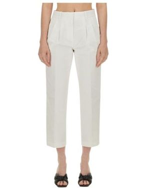 MICHAEL Michael Kors Twill Cropped Trousers - Grey