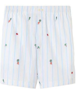 Jacquemus Le Caleçon Striped Boxer Shorts - Blue
