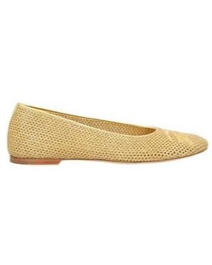 Burberry Perforated Ballet Flats - Natural