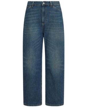 Marella High-Waisted Mom-Fit Jeans - Blue