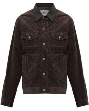 Zadig & Voltaire Bases Button-Up Velvet Jacket - Black