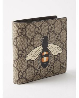 小物 Gucci Bifold Wallet Bee Star Gucci Bifold Wallet Animalier Bee Black Leather Italy excellent