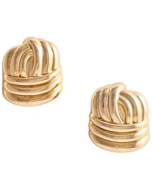 Self-Portrait Knot Earring - Metallic