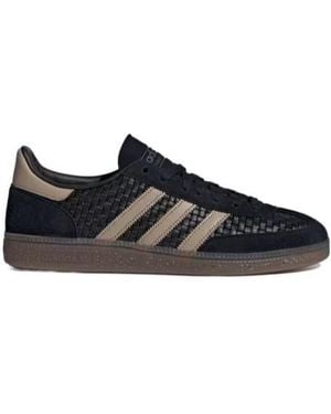 adidas Originals Handball Spezial Woven Three-Stripe Trainers - Black