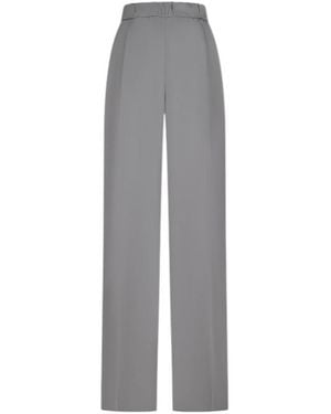 Jil Sander Envers Side-Slits Wide Leg Pants - Gray