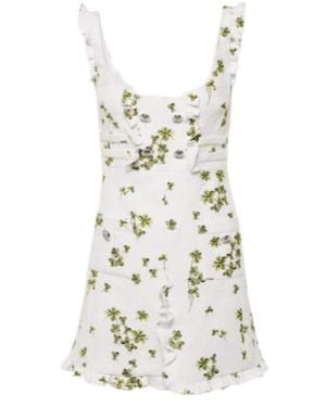 Giambattista Valli Embroidered Bouclé Minidress - White