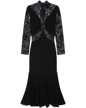 Givenchy Lace Detailed Mini Dress - Black