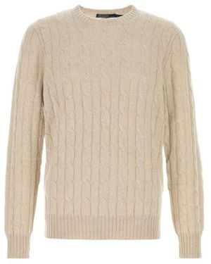 Polo Ralph Lauren Cable-Knit Crew Jumper - Natural